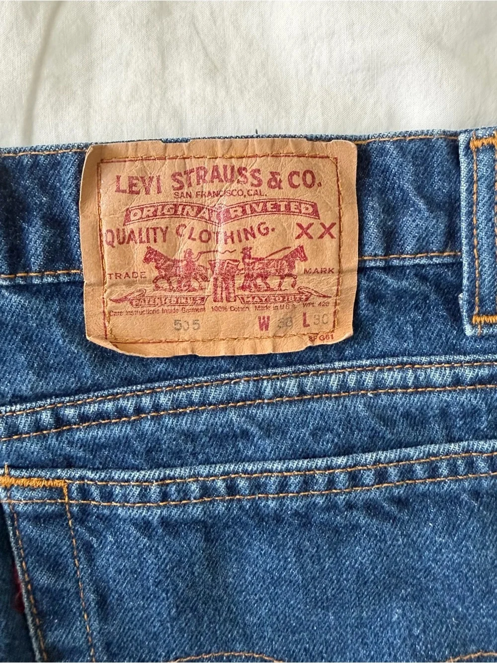 Levi's Relaxed Fit Jeans in Dark Blue Denim